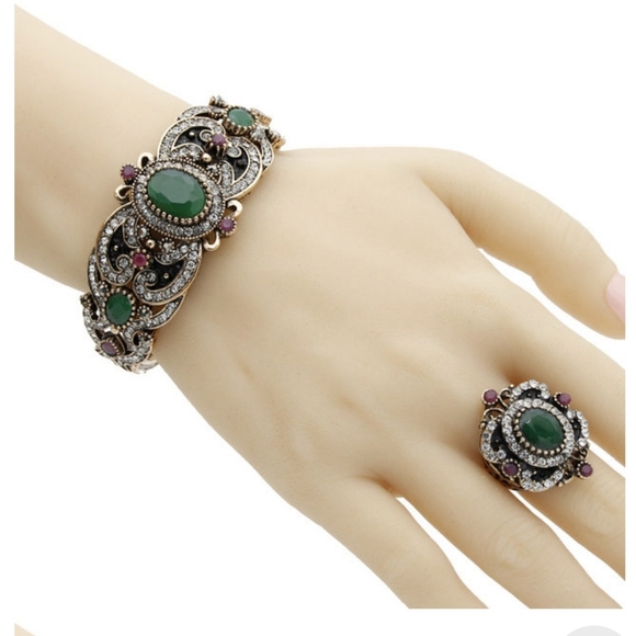 Turkish Vintage Style Jewelry Set for Women,NEW,Wedding,HandmadeGift - Picture 3 of 7